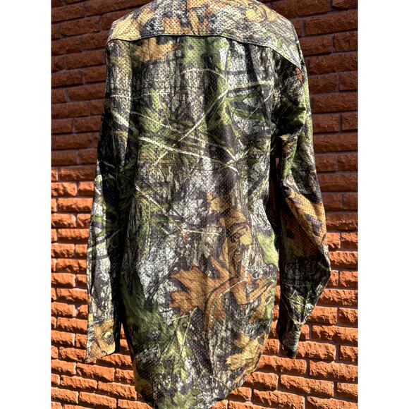 Yukon Gear mesh button down long sleeve shirt men's medium camouflage - Picture 4 of 5
